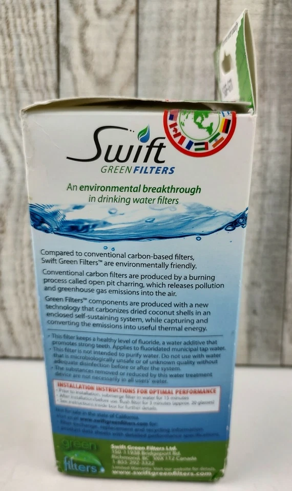 Filtro de agua para refrigerador Swift Green SGF-G9 GE KENMORE AMANA HOTPOINT nuevo Foto 4 de 4