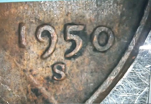 1950-S Lincoln wheat cent error penny - MANY ERRORS!! MUST SEE PICS - Picture 2 of 23