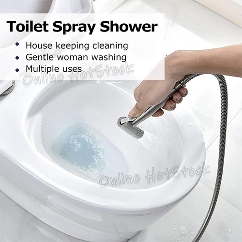 Bidet Douche Toilet Sprayer Shattaf Shower Head Hose Spray Kit Handheld Bathroom - Picture 6 of 13
