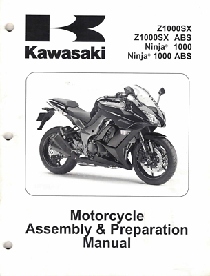Nnja1000 (Z1000SX) 2011 サービスマニュアル OEM Genuine Kawasaki New Bike Service/Assembly Manual ZX1000 Z1000