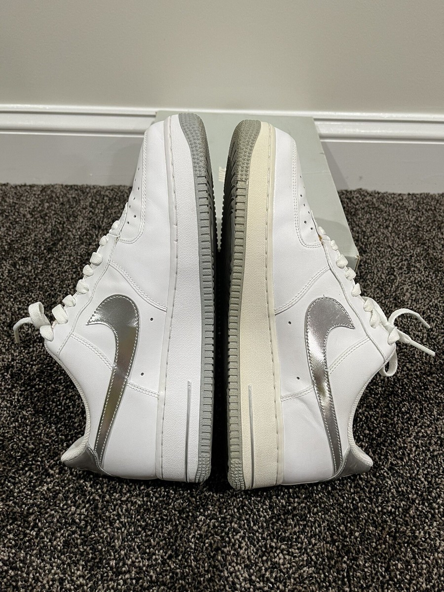 Nike Air Force 1 Low 07 “Players” White / Silver size 10 | eBay