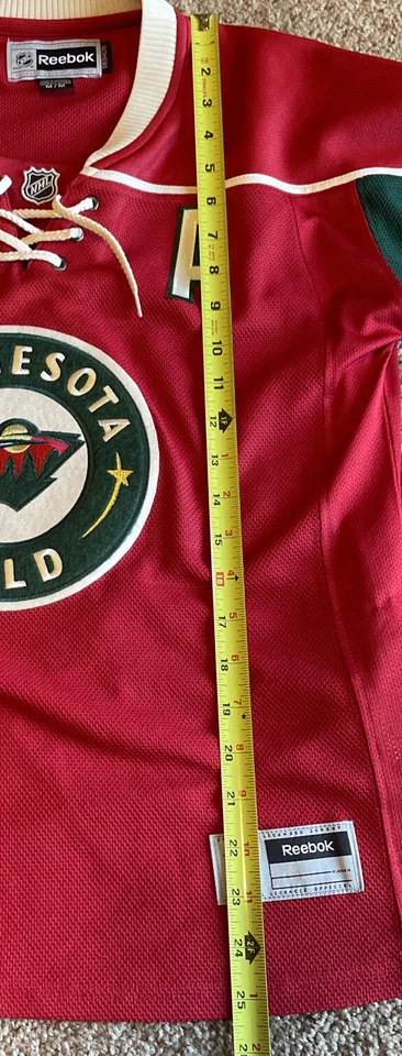 Camiseta Reebok Premier NHL Minnesota Wild Ryan roja suter para mujer talla mediana Foto 4 de 4