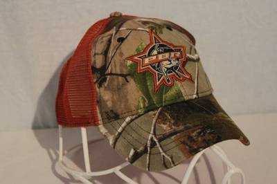 PBR Baseball Cap RealTree Camo Mesh Trucker Hat Professional Bull Riders Rodeo