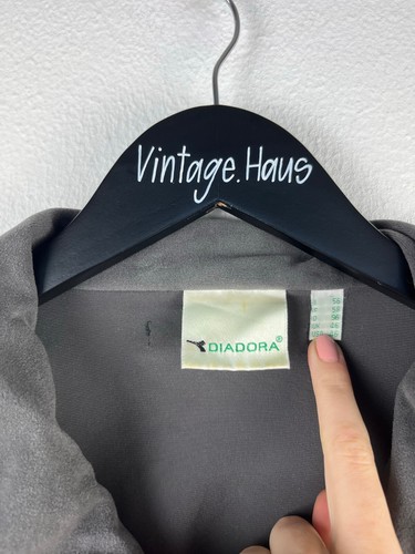 Vintage Velour Diadora Sweatshirtjacke - Retro Jacke - Oldschool - 90s - Gr. XL - Bild 3 von 10