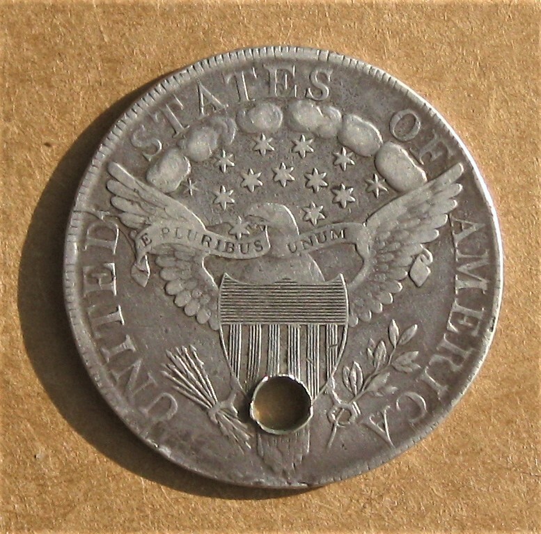 1799 Bust Dollar BB 161 VF Nice Reverse DIE CRACK ! Holed 600 to