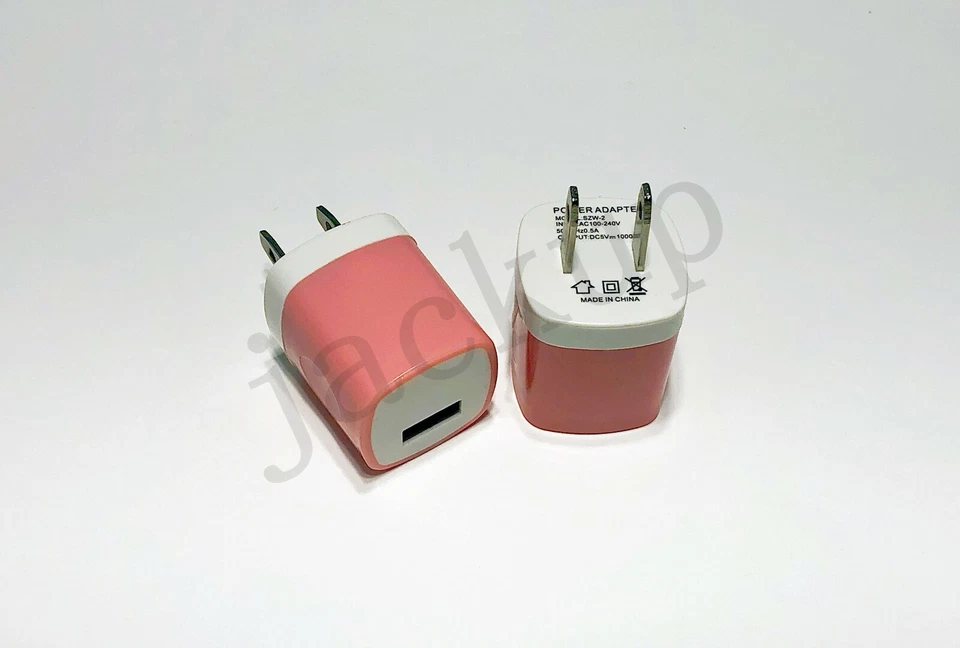 lot 100 1A USB Power Adapter AC Home Wall Charger US Plug FIT for iPhone 5 6 7 - Image 4 of 4