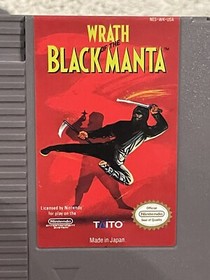 BELLO videogioco vintage Wrath Of The Black Manta NES Nintendo cartuccia testata