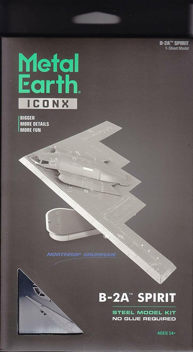 Fascinations ICONX B-2A Spirit American Stealth Bomber 3D Metal