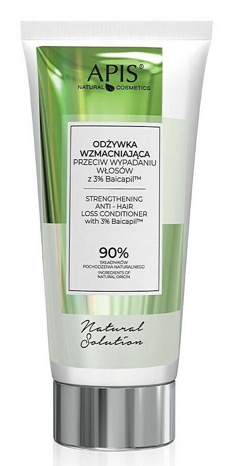 Apis Natural Cosmetics Natural Solution 3% Baicapil Strengthening Conditioner Against Hair Loss 200 Ml - Image 2