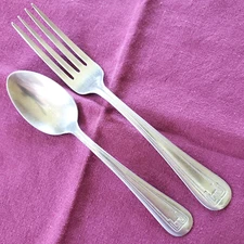 Medco Stainless Teaspoon & Dinner Fork Unknown Pattern
