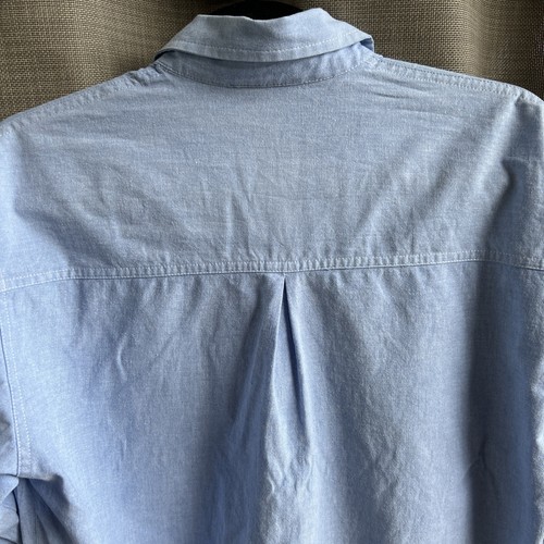 Scottie Dog Blue Plaid Button Down Shirt holiday size small - Picture 10 of 11