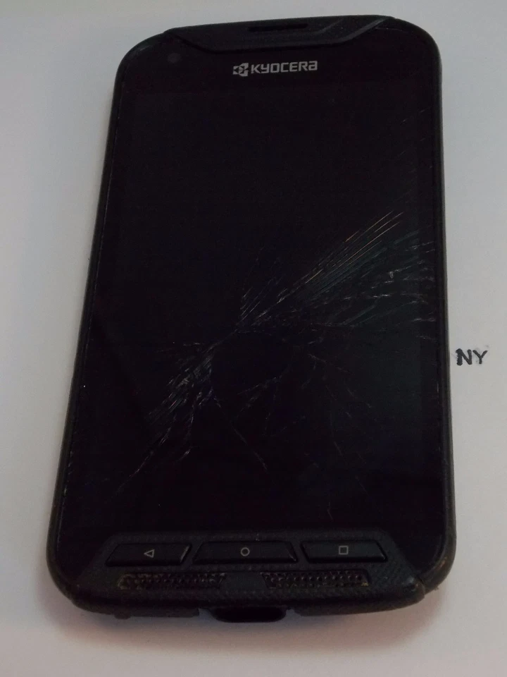 Teléfono LCD y táctil agrietado Kyocera Duraforce Pro E6820 AT&T en funcionamiento OEM #598-A Foto 2 de 4