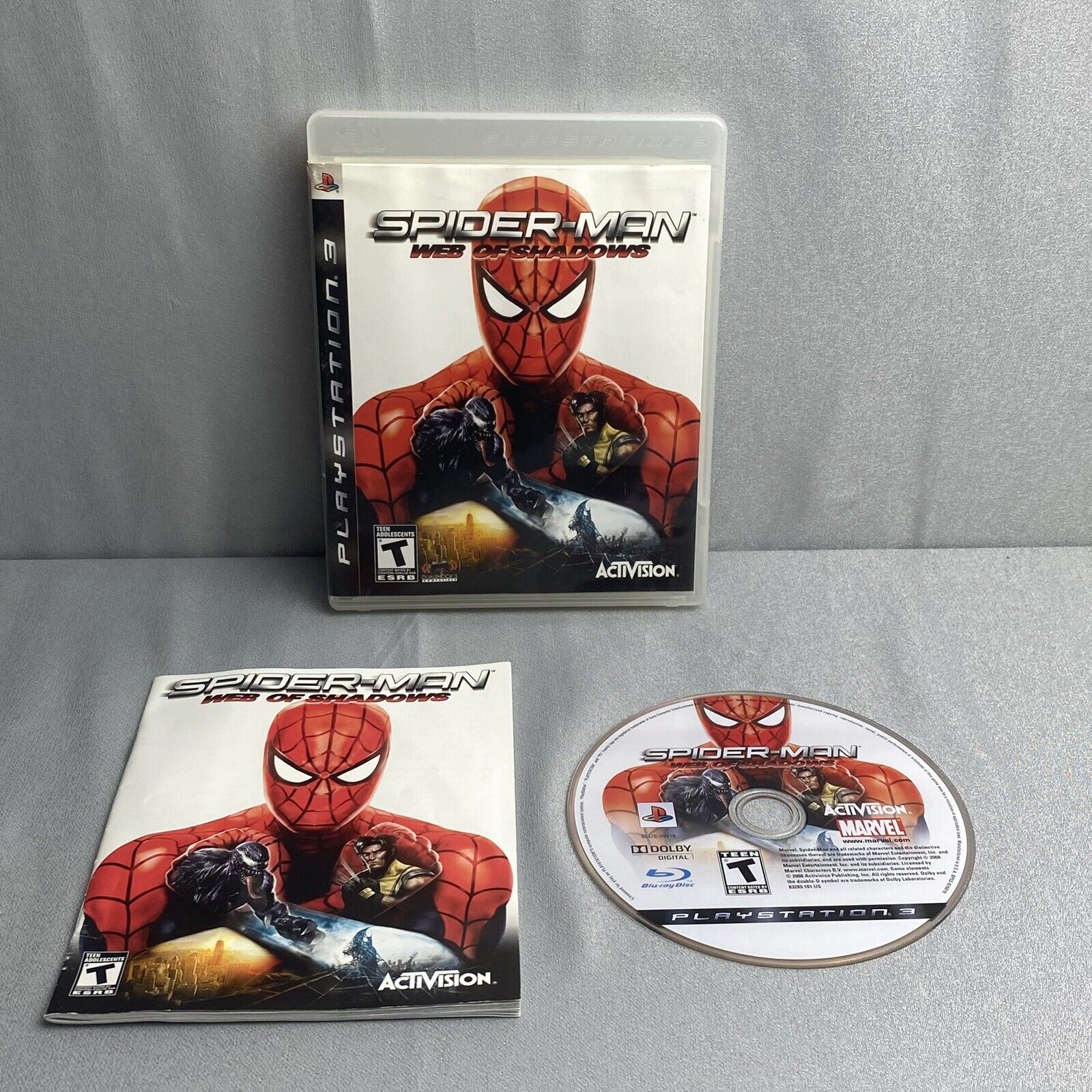 Spider-Man Web of Shadows - Ps3 (MÍDIA COM MARCAS) Spiderman Homem Aranha