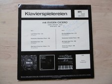 Eugen Cicero jazz pianist autograph signed LP cover "piano games" vinyl
