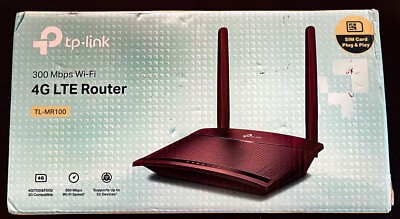 TP-Link TL-MR100 wireless router Fast Ethernet Single-band (2.4 GHz) 4G Black