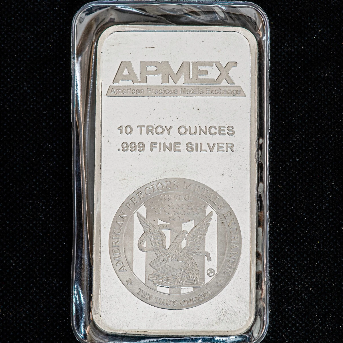 silverインゴット APMEX 10トロイオンス 銀バー2個 APMEX 10