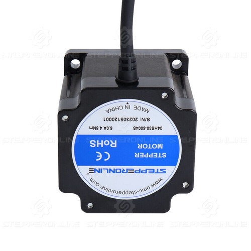 Nema 34 Stepper Motor 1.8deg Bipolar 680oz.in 6A 86x86x78mm φ14m 4-Lead CNC - Picture 6 of 7