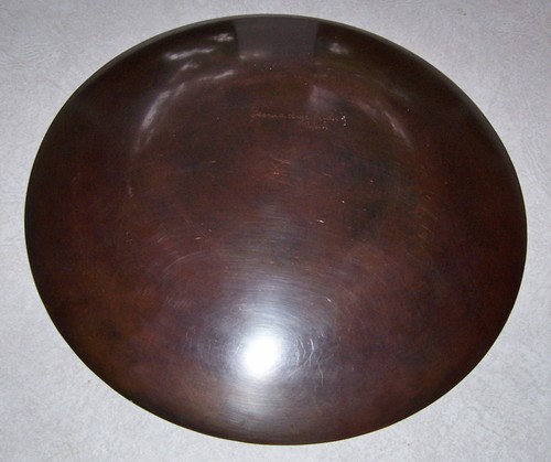 Beautiful COPPER ENGRAVED PLATTER - DESMADRYL CHILI 11 3/8" COPPER PLATTER - Picture 4 of 8