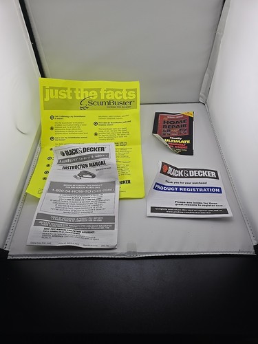Black & Decker S200 Scum Buster Depuradora Húmeda Inalámbrica Nueva Caja Abierta con Accesorios - Imagen 11 de 11