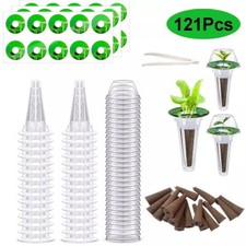 121x Hydroponic Garden Seed Pods Grow Anything Kits with Accessories Sponge Dome 0.12 per gallon