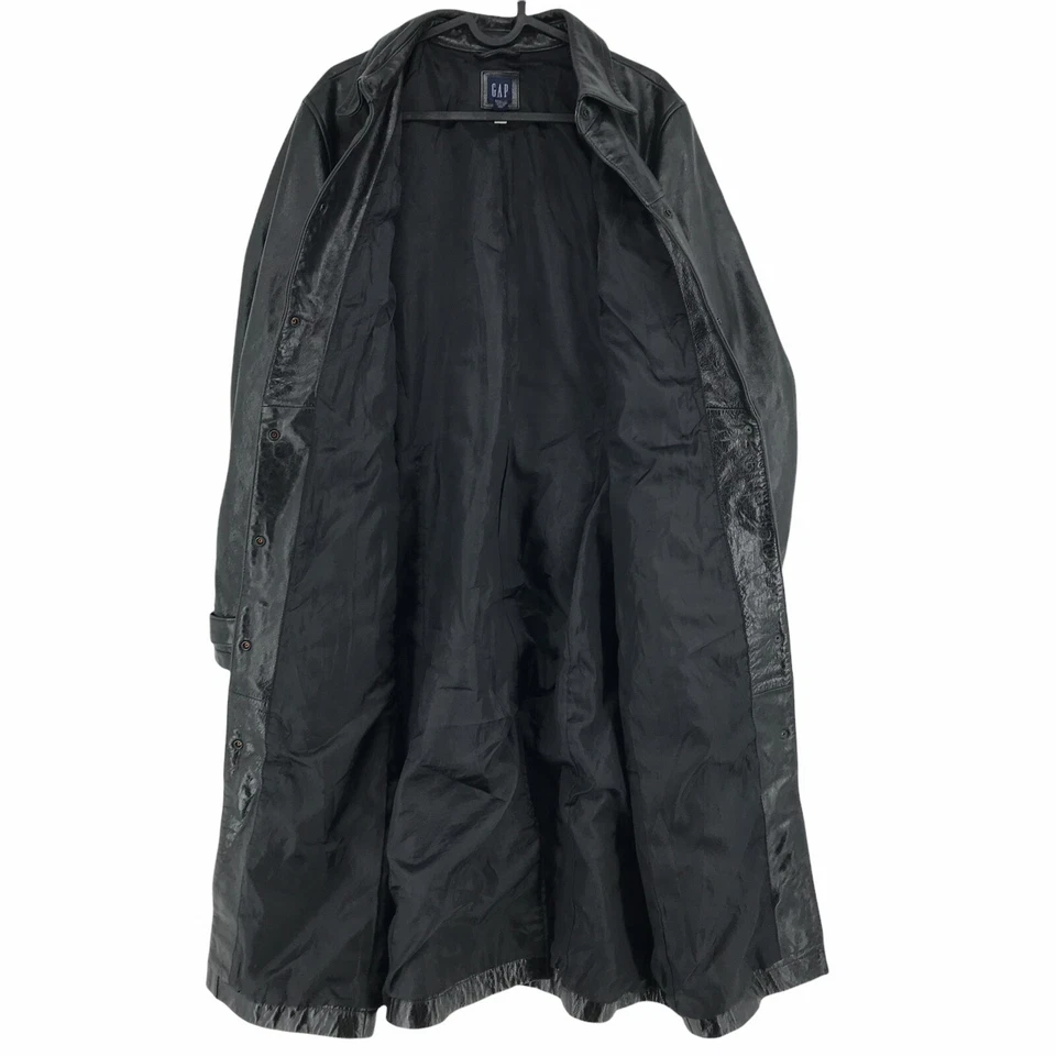 Chaqueta De Cuero Negra 100% GAP Talla L - Imagen 4 de 4