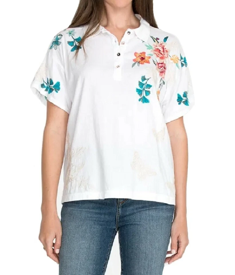 Johnny Was Lorne Polo Tee - J13521-5 - Photo 1/1