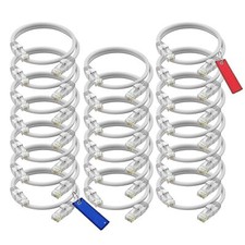 Cat 6 Ethernet Cable 1 ft 20-Pack - High-Speed LAN Cable Internet Cable Patch...