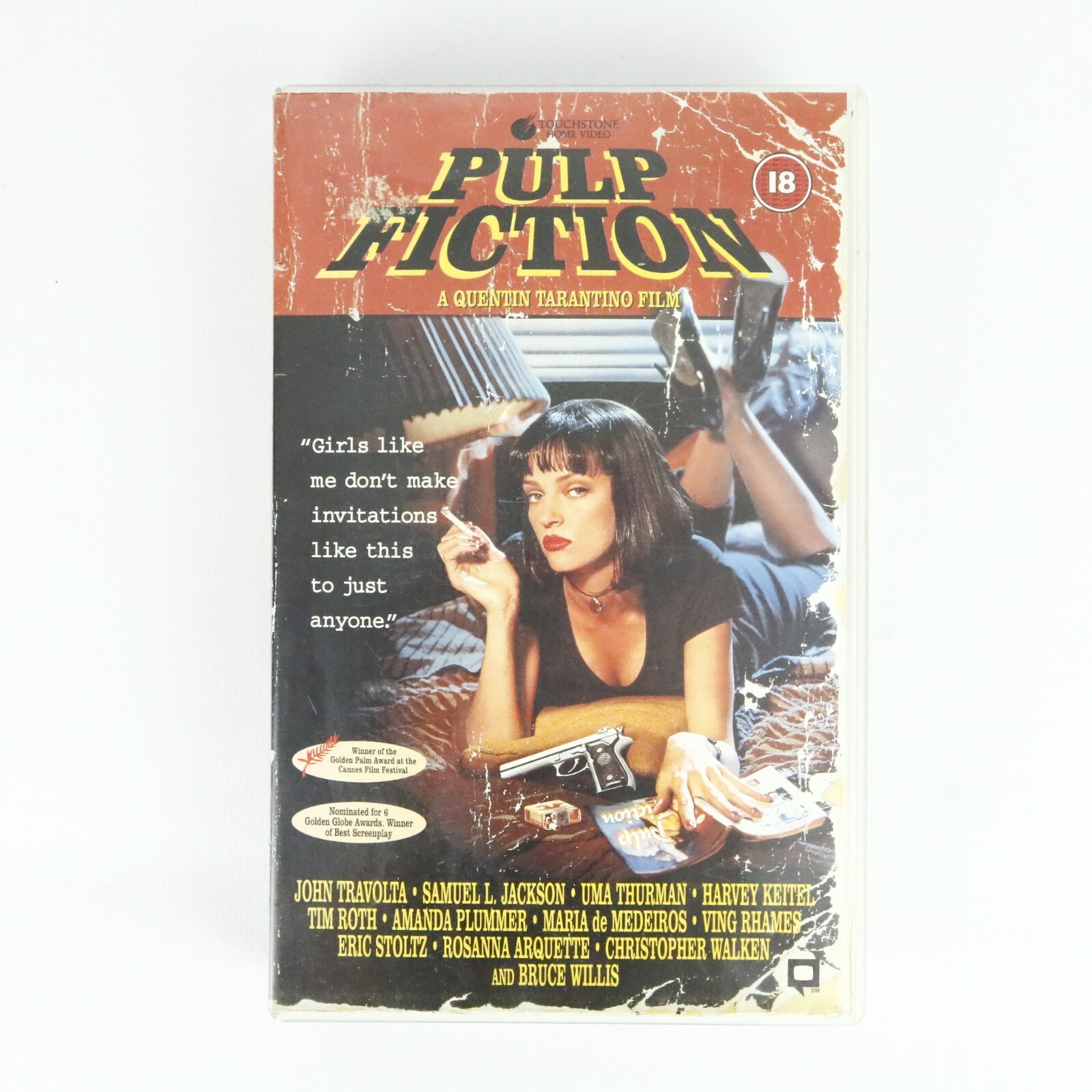 Pulp Fiction VHS Video Tape Big Box Ex Rental Touchstone Cult Classic Vintage