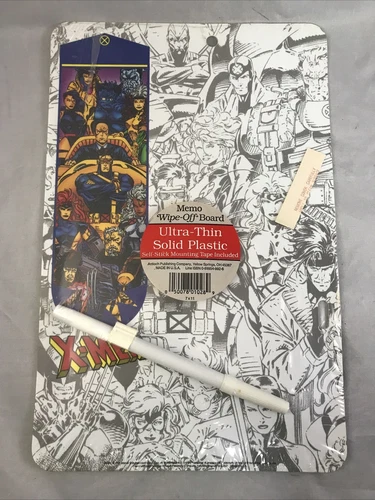 X-MEN Memo Wipe Off Board White Board Vintage 1993 Marvel Comics Made in USA