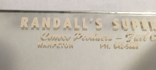 Vintage Randall’s Super Service Conoco Gas Mirror Wahpeton No. Dak. - Picture 4 of 6