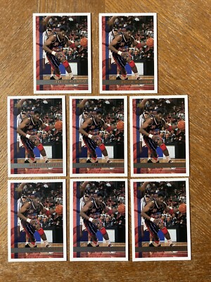 Hakeem Olajuwon 8 x 1997-98 Topps  #203 Houston Rockets 8 Cards See pics (908)