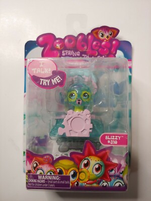 Zoobles Spring to Life Chatteroos - Spin Master 2011- Blizzy # 310 - New B1