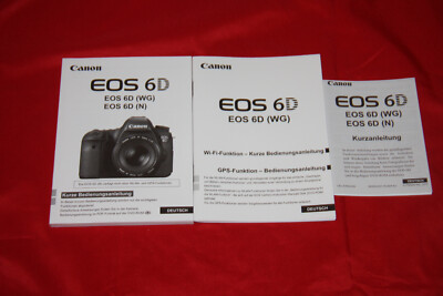 Bedienungsanleitung Canon EOS 6D mit Kurzanleitung und Wi-Fi und GPS Funktion