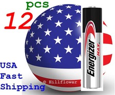 12 piece AAAA E96 EN96 LR61 Energizer Bulk 1.5V Alkaline Battery w/trk TT