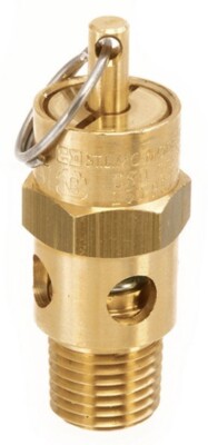 Control Devices ST2533-0A150 Soft Seat Safety Valve, 150 PSI, 3/8 Inch NPT Inlet