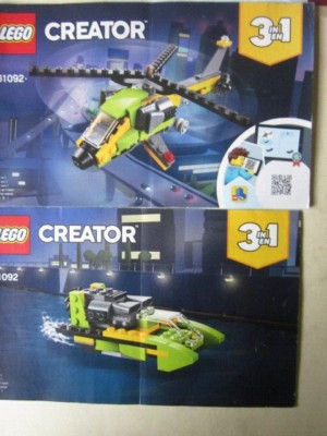 Lego Bauanleitung Instruction Creator 31092 2 Teile, two parts