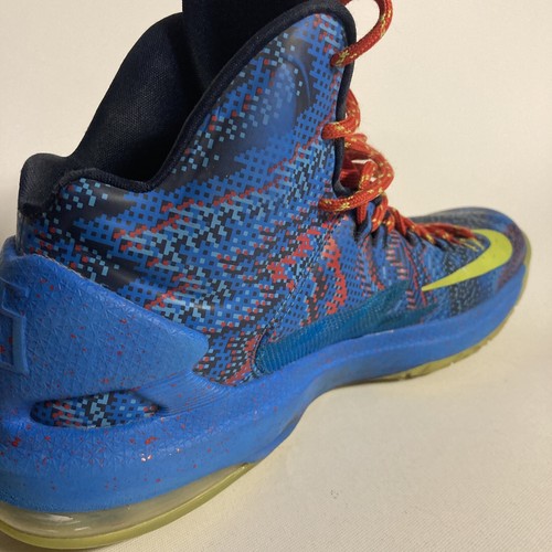 Nike KD 5 Kevin Durant Mens Basketball Shoes 9.5 Christmas Hyper Blue 554988-401 - Picture 9 of 12