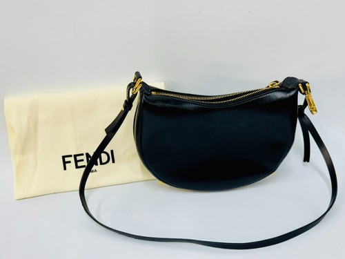 Fendi TIMELESS Fendigraphy Mini - Sac en cuir noir avec dustbag - Photo 3/6
