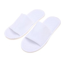 House Slippers Open Toe Indoor Disposable for Travel Guest Bathroom Hotel