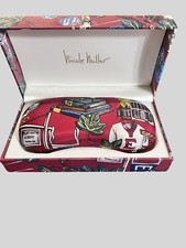 Nicole Miller Hard Clam Shell Eye Sunglasses Case With Box Preppy College Rowing