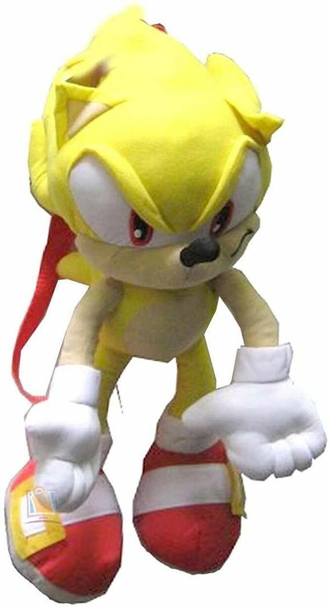  Sonic The Hedgehog Doll Plush Backpack - Shadow Backpack Black  (24 Inch) : Toys & Games