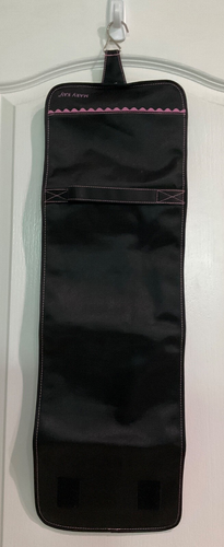 Mary Kay Travel Makeup Bag Black Pink Handle 4 Clear Pockets New H16 - Picture 2 of 9