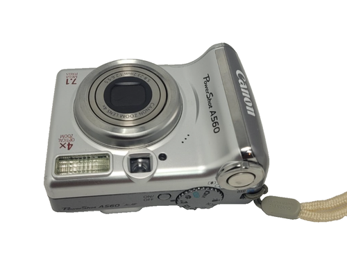 Canon PowerShot A560 7.1MP Digital Camera - Silver Lens - Untested Parts Repair - Picture 5 of 6