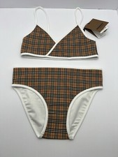 BURBERRY Little Girl's Girl's Crosby 2-Piece Swimsuit Size 12