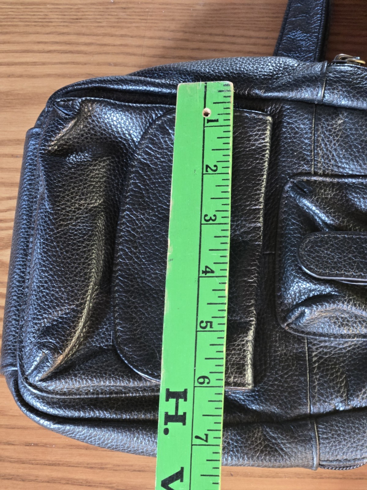 Ameri Leather Black Sling Bag Adjustable Strap - image 4