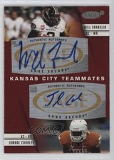 2008 SAGE Squared Dual Auto Will Franklin Jamaal Charles #A-31 Auto 0a3