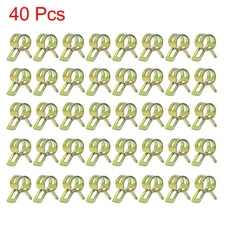 40Pcs 7mm Car Fuel Line Spring Clip Water Pipe Air Tube Clamp