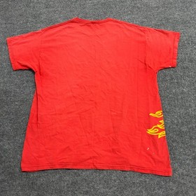 Sega T-shirt Mens Size XL Red Speed Devils Dreamcast Promo Flames Gaming Rips