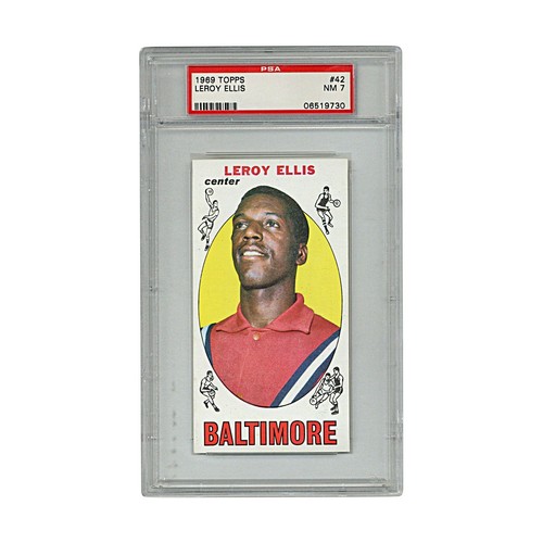 Leroy Ellis Baltimore Bullets 1969 Topps Basketball Card (PSA 7) (A)
