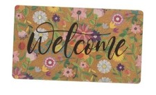Spring Welcome Door-Mats Floral Coir Doormats - 30"x17"Non Slip Hello Spring